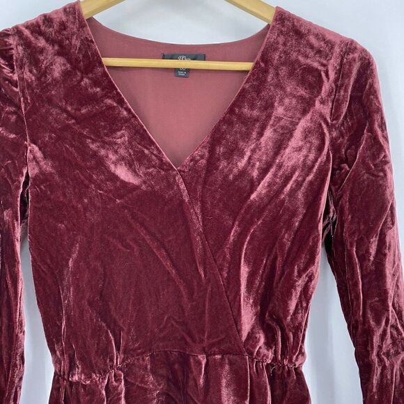 J Crew Top Faux Wrap Velvet Blouse - Picture 2 of 8